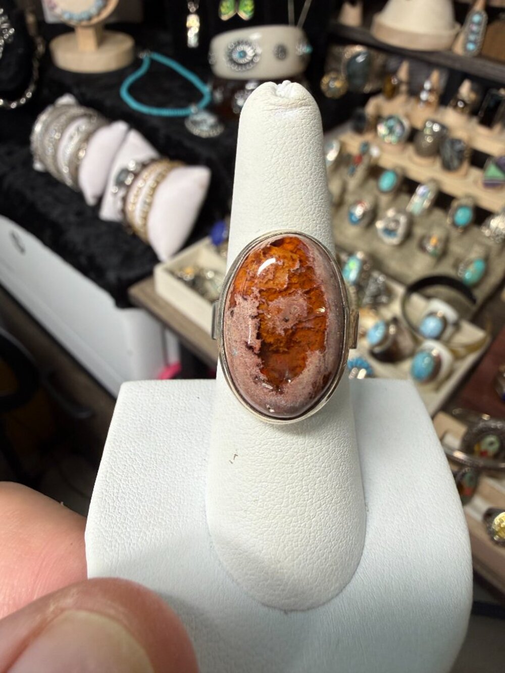Sterling Silver Mexican Fire Opal Ring